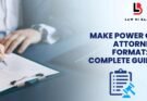 Power of Attorney Format