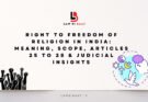 Right to Freedom of Religion in India: Meaning, Scope, Articles 25 to 28 & Judicial Insights